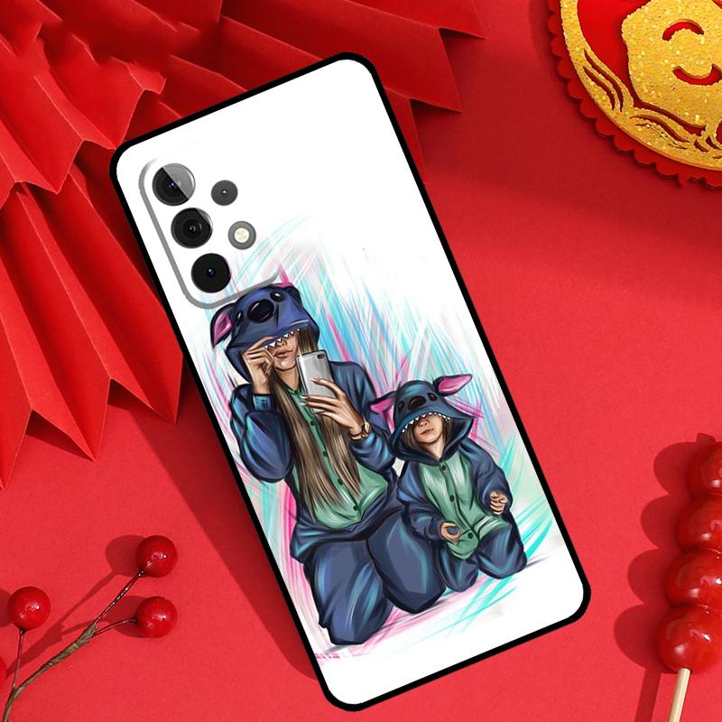 Чехол 'Супер Мама' для Девочки Мальчика Сына Дочери для Samsung Galaxy M55 M35 M15 M11 M12 M13 M14 M06 M16 M36 M56 M31 M53 M32 M52 M34 M54