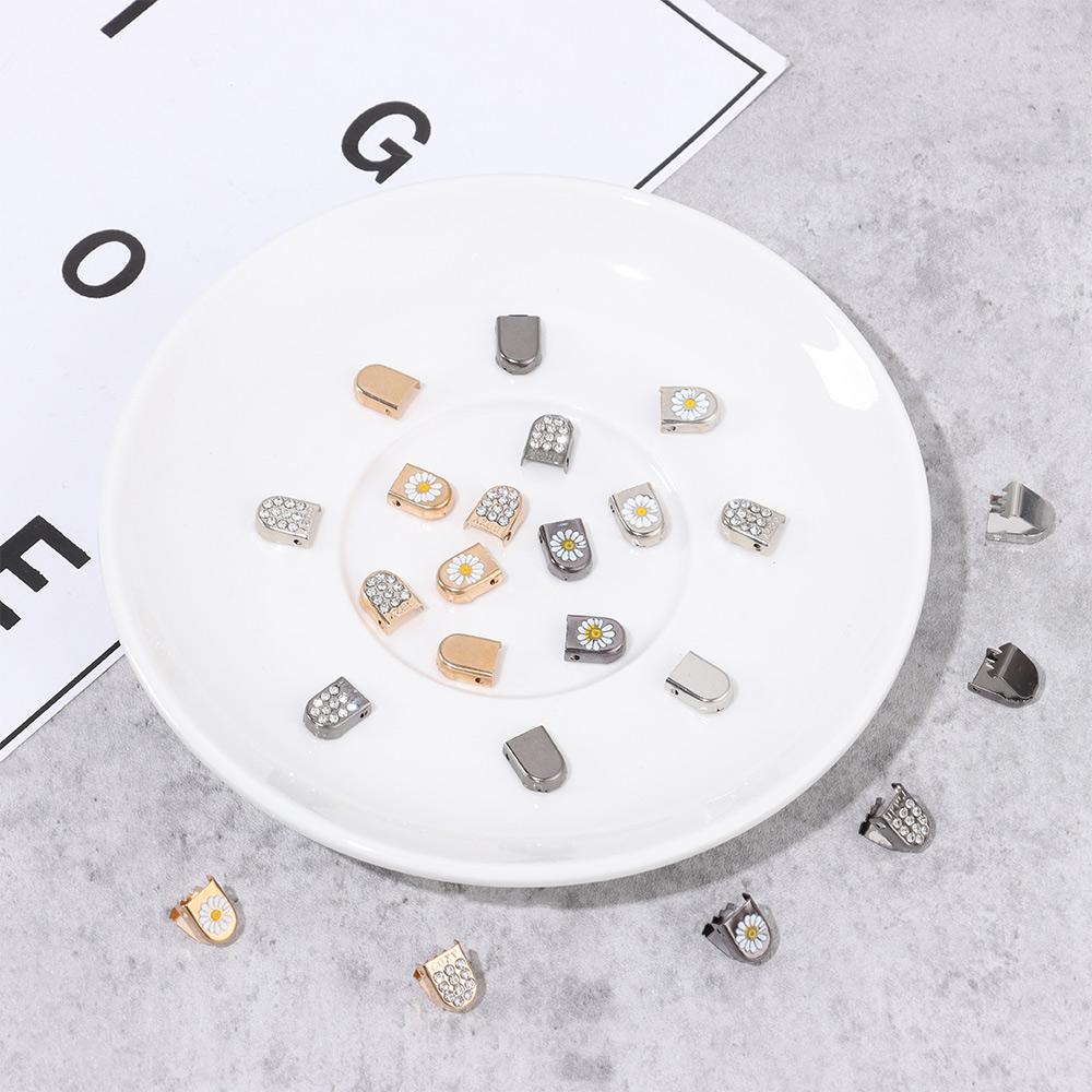 Shoe Decorations Lazy Shoelace Buckle Metal Lace Lock Shoelaces Accessories Shoelaces Tips Head