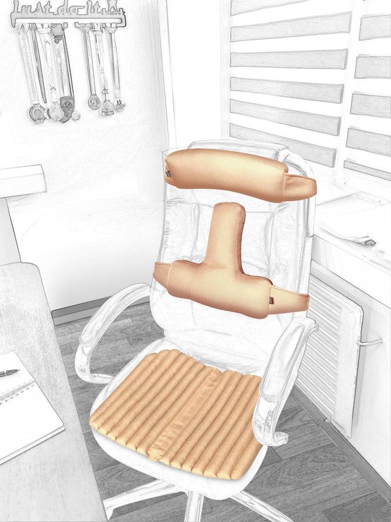 Накидки на кресло руководителя Ekkoseat, наполнитель гречневая шелуха