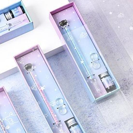 1 набор перьевая ручка резьбовое перо дизайн сильное впитывание чернил хрусталь стекло макательная