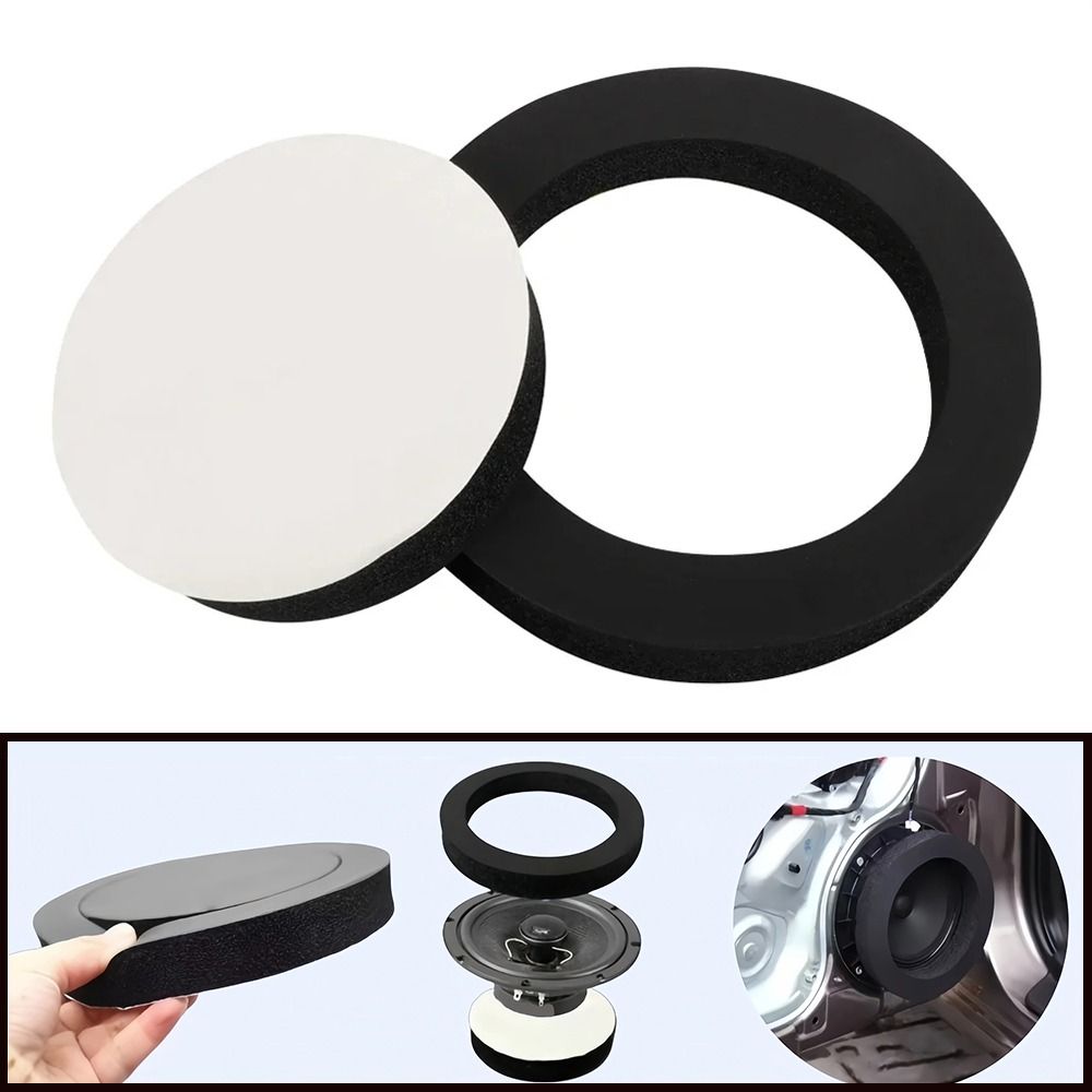 1/2Pcs 14cm Inner Diameter Car Speaker Foam Ring Sound Deadening Function