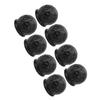 8Pcs Truck Tow Ball Cover 50mm Strong Protection Soft Rugged Trailer Hitch Ball Cover for RV Caravan Black
