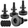 HOTQ Furniture Fixing Legs, Furniture Adjuster Leveling Feet, Leveling Pads for Table Legs, Adjusting Bolts, Set of 4