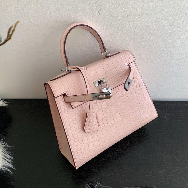 Фактурная сумка 2025 весна и лето новая сумка с крокодиловым узором сумка через плечо простая ретро сумка-мессенджер женская сумка