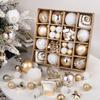 42Pcs 6cm Christmas Ball Champagne Xmas Tree Hanging Pendant Ornaments 2025 Christmas Home Decoration 2026 New Year Party Gifts