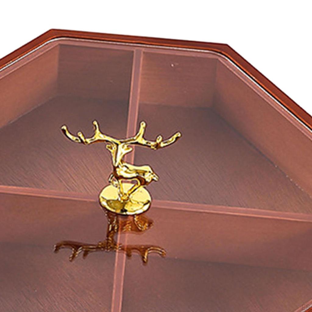 Divided Serving Tray Organizer Dustproof Snack Bowl for Spring Festival Year Dried