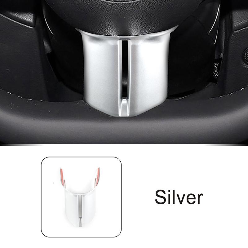 Steering Wheel Frame Lower Trim Cover For Mercedes Benz C E S Class W206 W213 W223 Interior Carbon Fiber Pattern Car Accessories