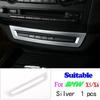 For BMW X5 X6 E70 E71 2008-2013 ABS Silver Car Interior Decoration Strip Frame Cover Trim Sticker Car Accessories