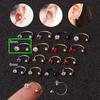 1Pc Stainless Steel Zircon Cz Hoop Tragus Cartilage Helix Stud Earring Conch Rook Daith Lobe Ear Screw Piercing Jewelry