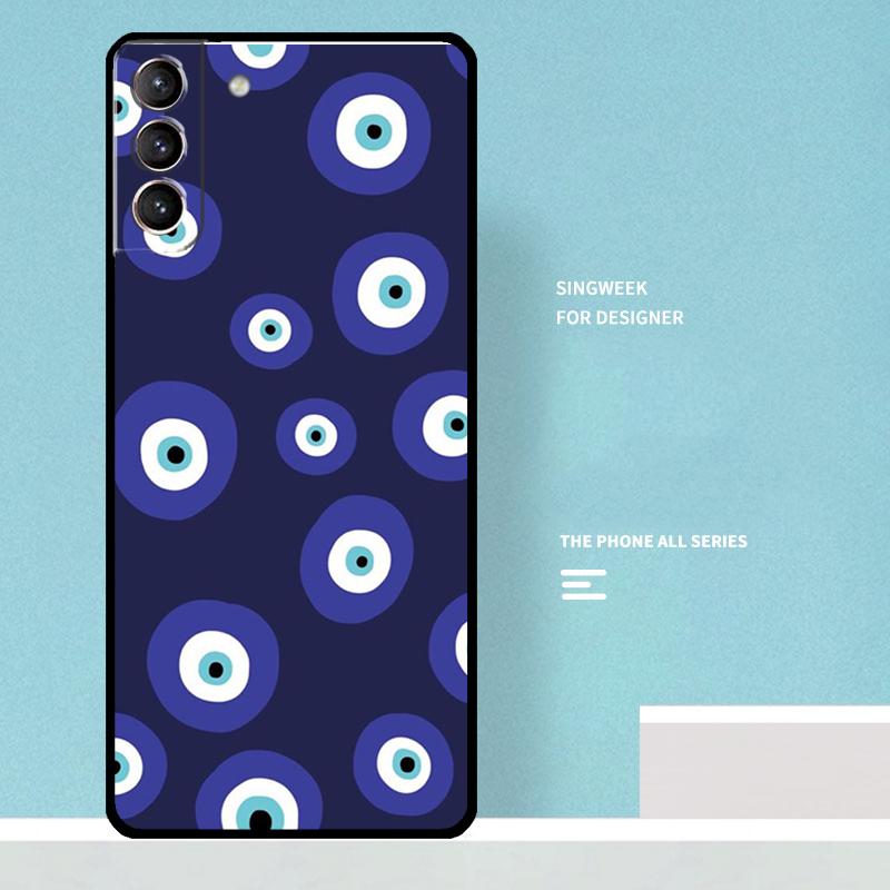 Evil Eyes Case For Samsung Galaxy S25 Ultra S20 S21 S22 S23 S24 Ultra S9 S10 Plus S25 FE Phone Cover