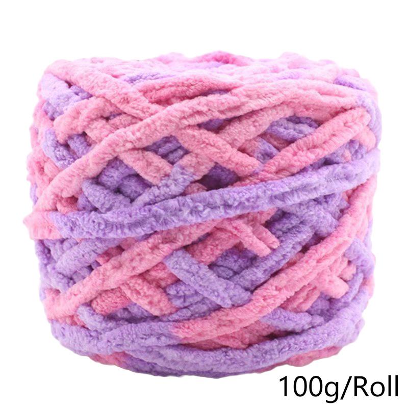 100 г/рулон цветной супер мягкий шарф для ручного вязания своими руками пряжа из смеси полиэстера и хлопка шерстяная пряжа