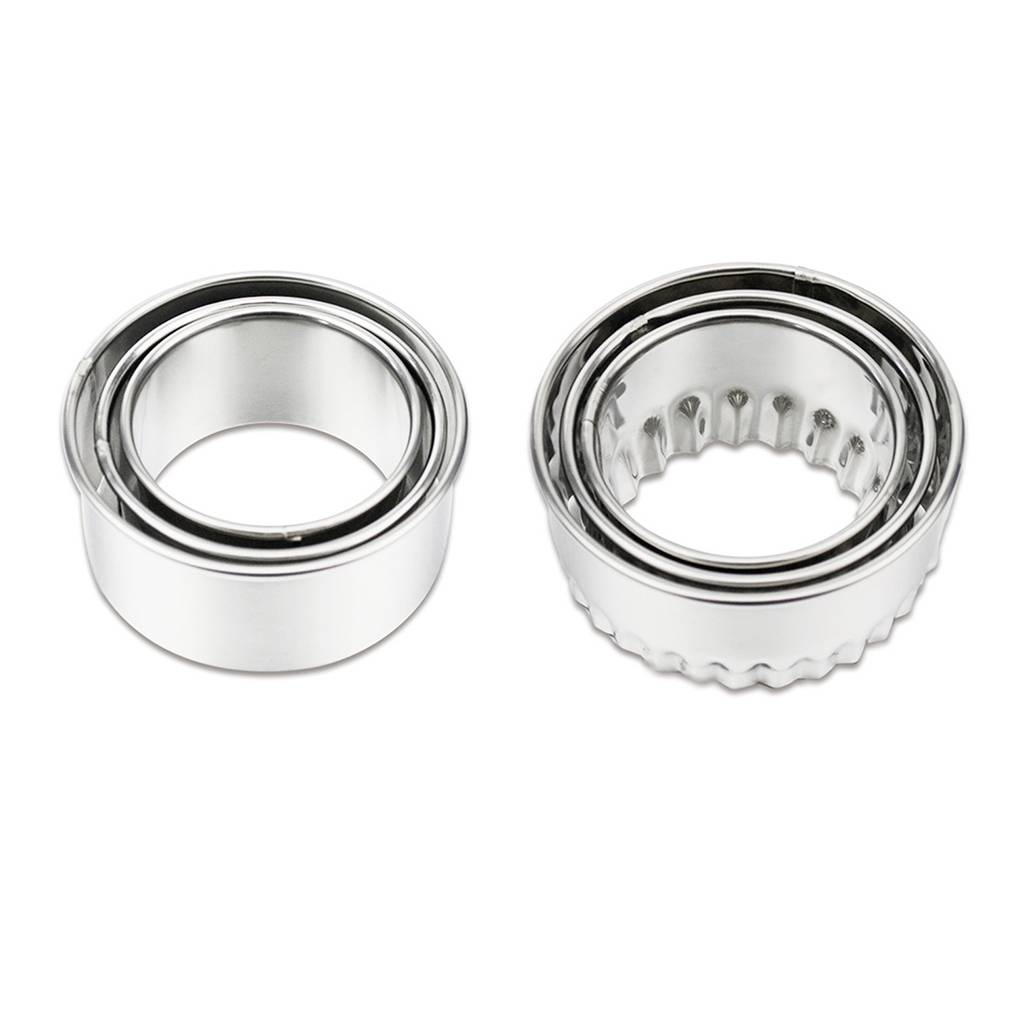 3Pcs Dumpling Wrapper Cutter Mold Stainless Steel Round Dumpling Maker Tool DIY