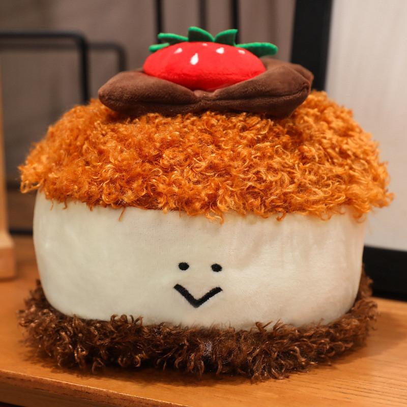 Очаровательная мягкая плюшевая игрушка в виде шоколадного хлеба, макарон, швейцарского рулета, набитое животное, подарок на день рождения