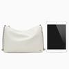Calvin Klein Minimalist Metal Letter Zipper Chain Synthetic Material Shoulder Bag Small Square Crossbody Bag Medium Women bags Ivory DH3575-115