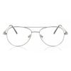 Full Rim Pilot Shiny Silver Smartbuy Kids Garcia Mk2 46b Fashion Kids Eyeglasses