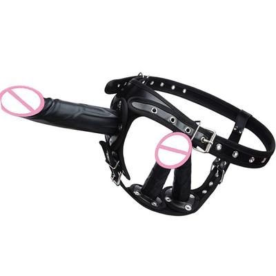 Большой Фэнтези Харнесс Тройные Дилдо Пеггинг Комплект Красный Черный Страпон Накладки