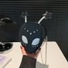 Женская наплечная сумка-клатч из ПУ-кожи с узором «Инопланетянин», съемная цепочка, сумка-слинг на молнии для покупок и путешествий