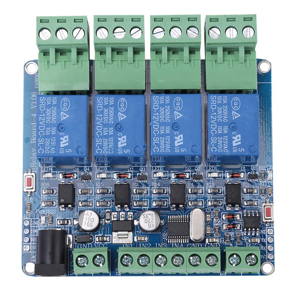 1pc 4 Channel Relay Module Board 8S103F3 Microcontroller