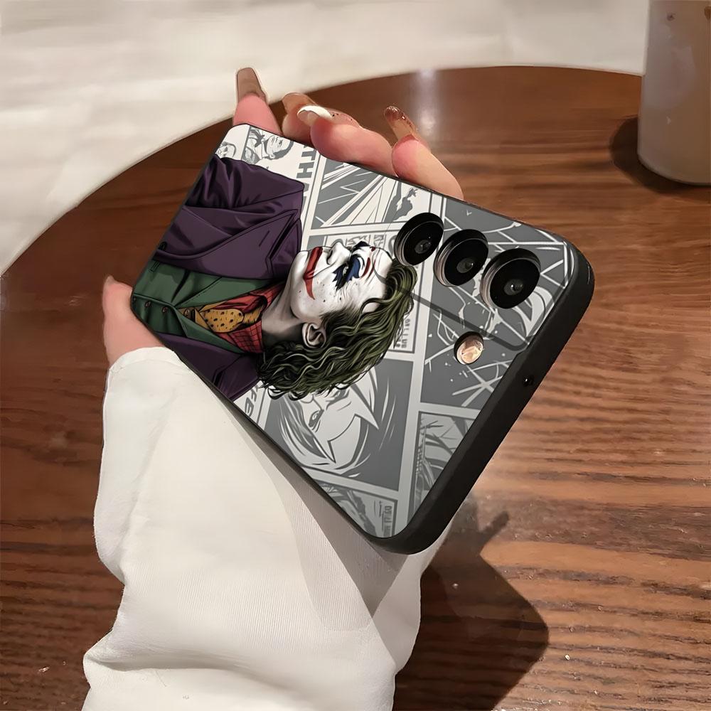Счастливый F-Face J-Jokers Чехол для телефона для Samsung S26 S25 S24 FE S23 S22 S21 Plus S20 Ultra Note20Ultra Черный Мягкий чехол
