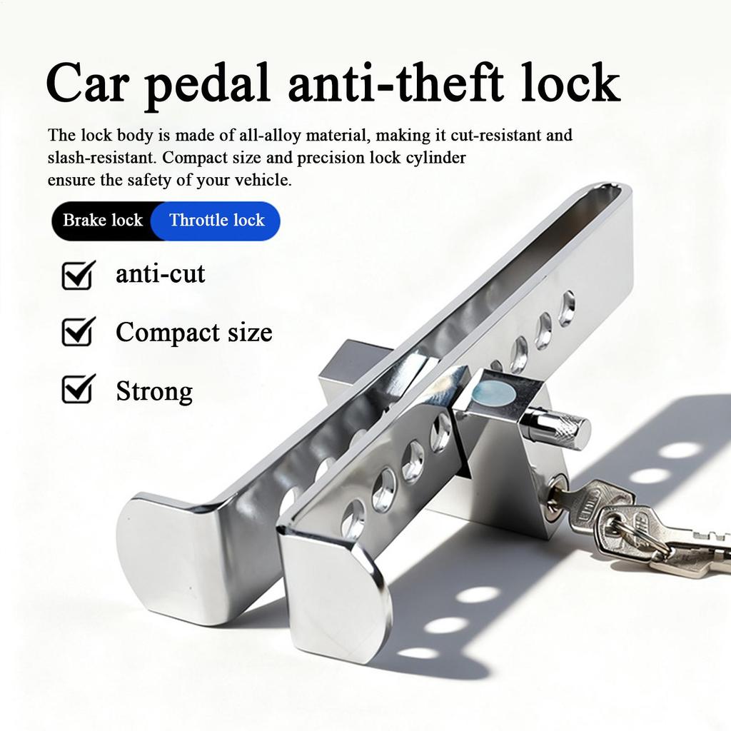Автомобильный противоугонный замок на педаль тормоза и сцепления, портативный, регулируемый, универсальный, инструмент для обеспечения безопасности автомобиля, автомобильный безопасный замок на педаль тормоза и сцепления для автомобиля