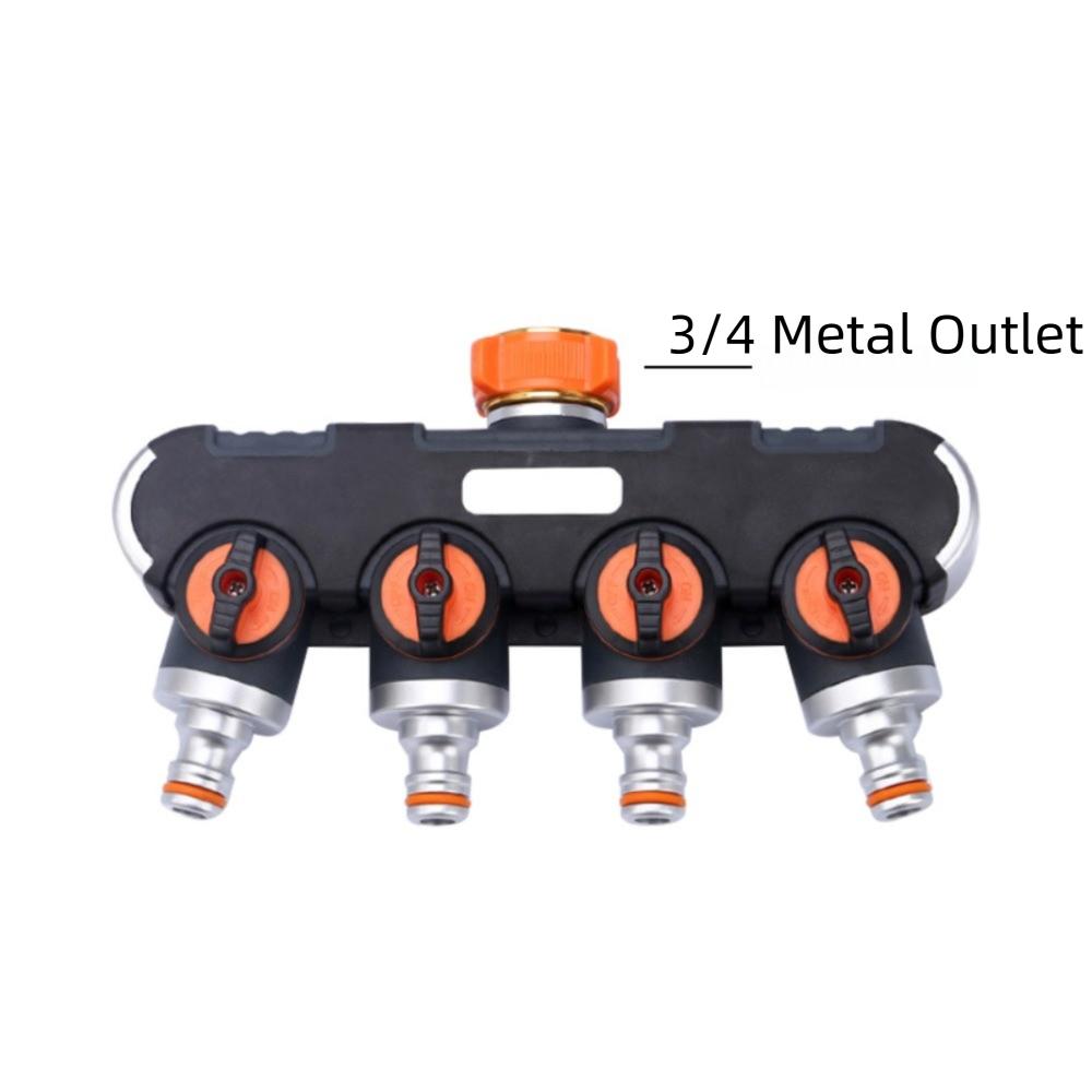 4 Independent Switches Garden Hose Splitter Splitter Design Durable Material Hose Connector Splitter Tap Connector Robust Valve
