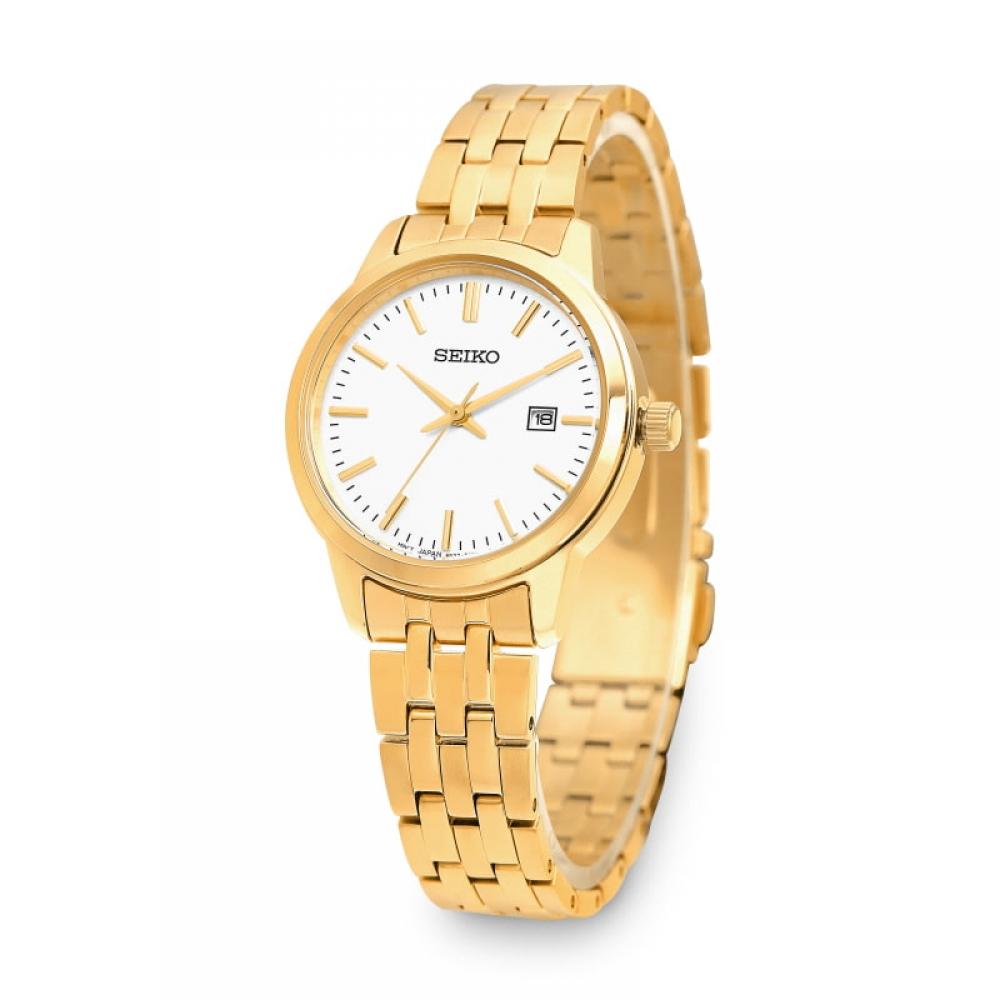 Seiko Sur412p1 Классические аналоговые женские металлические часы