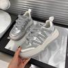 Fashion High-grade Silver Heightening Thick Baseplate Shoes Women's 2025 Spring and Summer New Comfortable Low-top Lightweight Sports Shoes