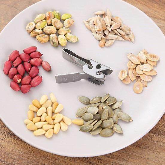 Nutshell Peeler Stainless Steel Pine Nut Sheller Funnel Design Quick Effortless Multifunctional Kitchen