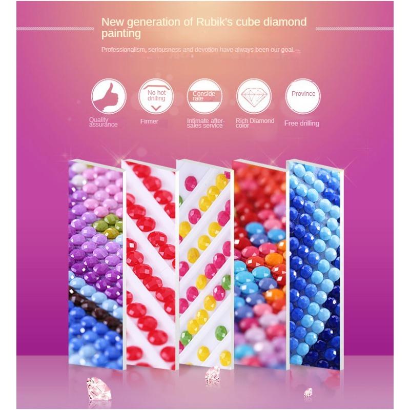 DIY Детская алмазная живопись Размер Алмазная картина 5D Алмазная картина Детская игрушка-головоломка Прилипающая алмазная живопись