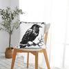 Pillow Cover Crow Meme Raven Funny F-CAW-F Design Cushion Cover  Novelty Pillow Case For Sofa Bedroom Home Decor Pillowcases