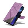 For OnePlus Nord CE4 Lite 5G/Oppo K12x 5G (China) Case Leather Wallet Shockproof Phone Cover Geometric Line
