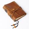 Retro Traveler's Genuine Cowhide Leather Loose-leaf Notebook - Magic Diary and Notepad