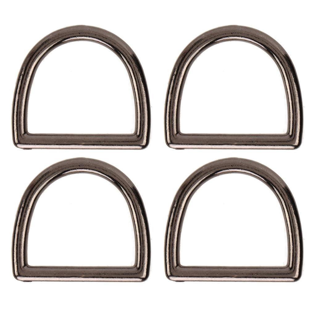 120 шт. металлических D-образных колец, многоцелевые пряжки из цинкового сплава в форме буквы D для сумок, рюкзаков, одежды своими руками