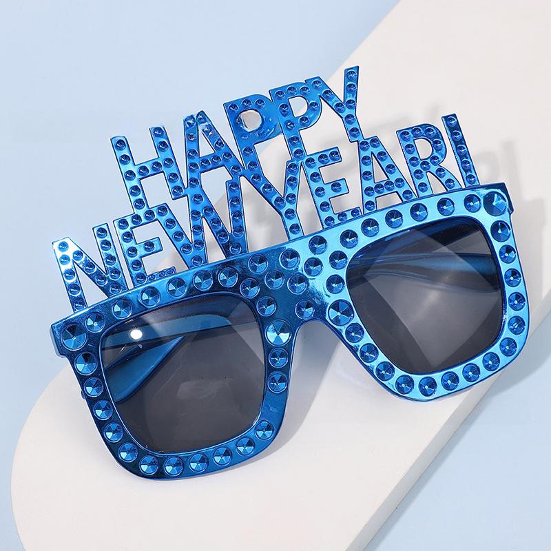 Забавные очки на Рождество 2026 года и подарки года Счастливого года Декоративные очки Реквизит для вечеринки Принадлежности для вечеринки в год