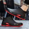 Men's Short PVC Outdoor Rain Boot Waterproof Durable Non-Slip Fishing Work Shoe for Men