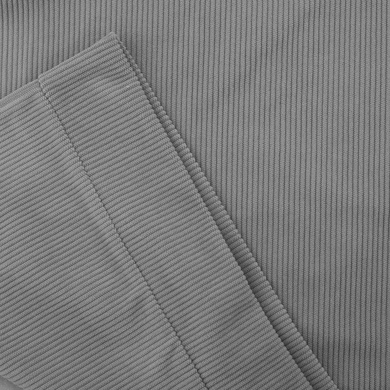 Большой размер осенне-зимний мужской повседневный спортивный свитер с цветными лацканами, вельветовый топ с воротником-стойкой