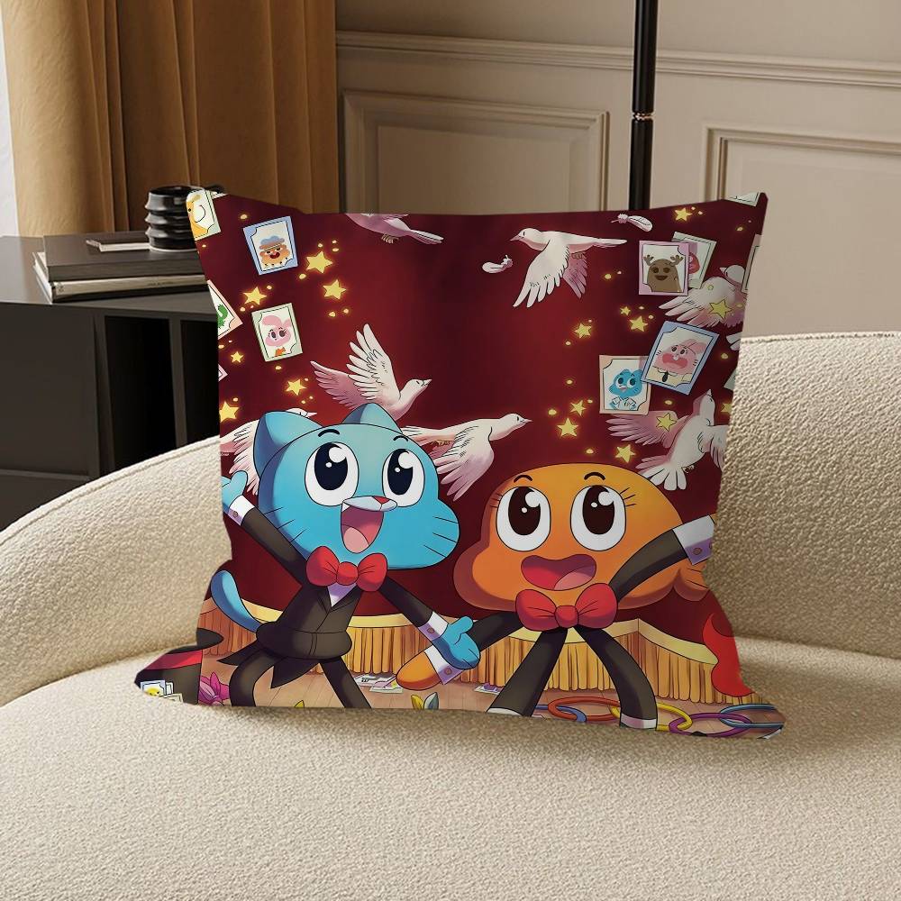 Наволочка «Удивительный мир Гамбола» для спальни, комнаты и дивана в гостиной, декоративная наволочка для подушки