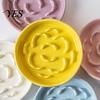 High Base Pet Bowl Raised Slow Feeder Bowl, Ceramic Down Eating Food Vomiting Prevention Anti Dish for Small Medium Dogs & Cats Cat