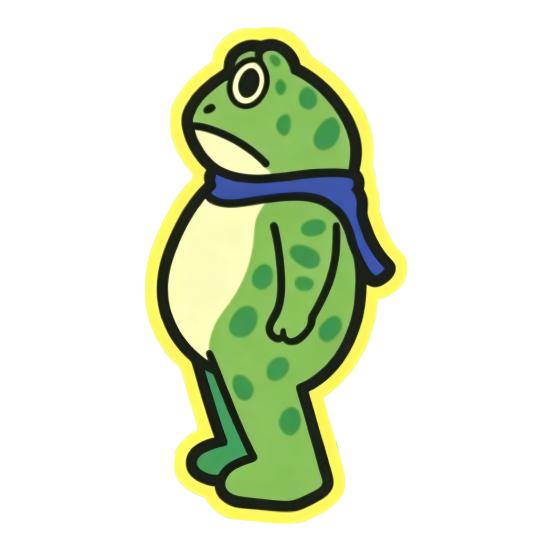 1/5/10/20/50/100Pcs Resist Frog Sticker Waterproof PVC Frog Meme Sticker Cell Phone Laptop Computer Helmet