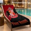 Custom Text Sunderland FC Print Beach Towel Large Towel For Home Bathroom Beach