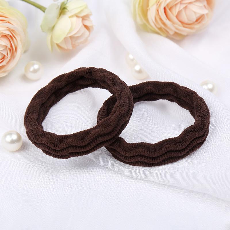 20 шт./лот Однотонные эластичные резинки для волос Высокое качество Бесшовные Простые Девушка Женщины Повязки на голову Головные уборы Аксессуары для волос Скранчи