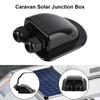 Dual Hole Roof Wire Entry Caravan Solar Car Junction Box RV Yacht Caravan Accessories Cable Connector Holder Cable Entry Gland Box