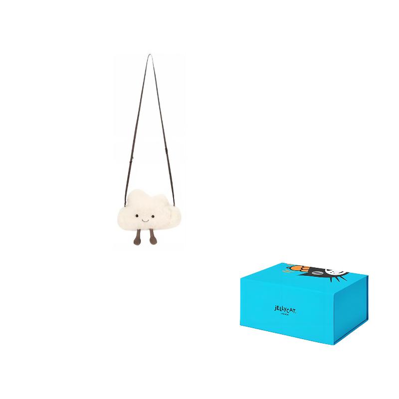 JELLYCAT Серия Веселые Предметы Счастливое Облачко Сумка-Мессенджер Кукла Плюшевая Фигурка 20 см в высоту