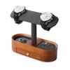 Oirlv Watch Stand, 2 Pieces, 4 Pieces, Wooden Display, Storage, Photography, Luxury, Stylish, Compatible with Eligible Bills SM21205 (Dark Gray)