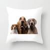 Чехлы для подушек с изображением собак и кошек, декоративные чехлы для подушек, украшения для гостиной, полиэстеровая подушка для дивана, теплая семейная наволочка 45x45 см