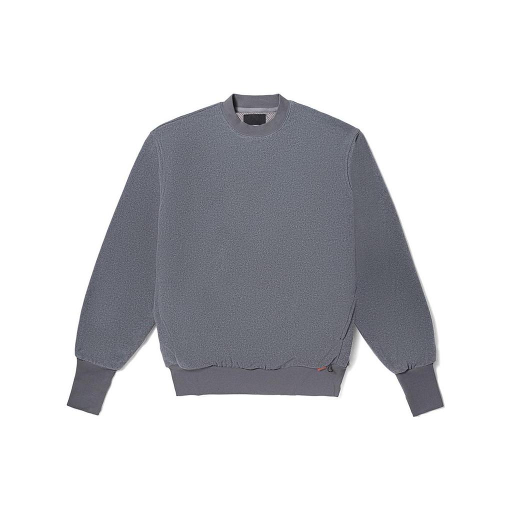 Vans Solid Color Crew Neck Casual Pullover Sweatshirt Unisex Sweatshirt Gray VN000FSMHTG