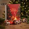 Kids Stocking Stuffers Christmas Advent Calendar, 24 Days of 2D Acrylic Forest Animal Acorn Seasonal Home Ornament Ornaments for Kids, Holiday