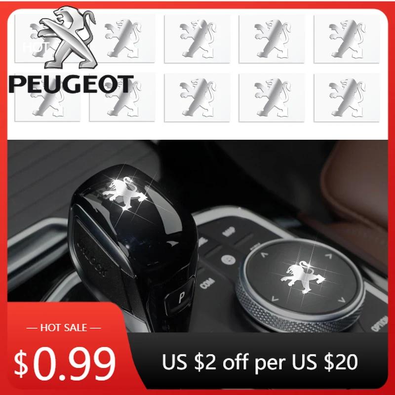 Car Sticker Car Metal Emblem Car Interior Dekoration Stickers Badges Auto Styling For Peugeot 206 307 308 3008 207 208 407 508 2