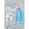 Frozen Childrens/Kids Bright Like Elsa Heather 5th Birthday Pullover Hoodie