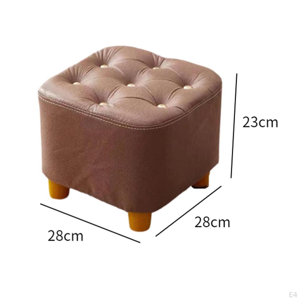 Маленькая подставка для ног, подставка для ног, османский табурет с квадратной ногой для квартиры, домашнего дивана